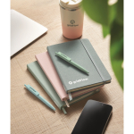 Carnet recyclé personnalisé pas cher A5 feuilles lignées RPET deuxième vue d'ambiance principale