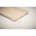 Carnet recyclé personnalisé pas cher A5 feuilles lignées RPET cinquième vue photographique