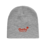 Bonnet d'hiver élastique unisexe personnalisable en RPET Sweden couleur gris foncé vue principale
