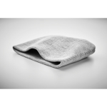 Bonnet d'hiver élastique unisexe personnalisable en RPET Sweden couleur blanc/gris deuxième vue photographique