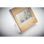 Station météorologique avec boîtier en bambou personnalisable Bamboo couleur bois septième vue photographique