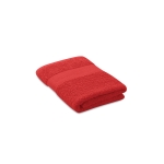 Petite serviette de bain en coton bio Cotton Small couleur rouge