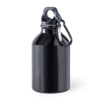 Petite gourde en alu de couleur vive avec mousqueton 330 ml Cruiser couleur noir