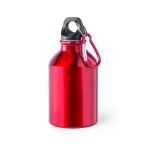 Petite gourde en alu de couleur vive avec mousqueton 330 ml Cruiser couleur rouge première vue