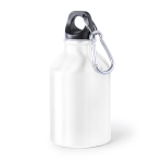 Petite gourde en alu de couleur vive avec mousqueton 330 ml Cruiser couleur blanc