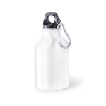 Petite gourde en alu de couleur vive avec mousqueton 330 ml Cruiser couleur blanc première vue