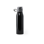 Gourde métal personnalisée brillante grande capacité 700ml Loop XL couleur noir première vue