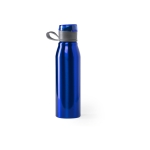 Gourde métal personnalisée brillante grande capacité 700ml Loop XL couleur bleu première vue