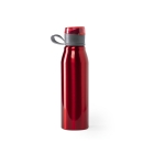 Gourde métal personnalisée brillante grande capacité 700ml Loop XL couleur rouge première vue