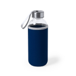 Gourde en verre personnalisée avec étui 420 ml Crystal Colorful première vue