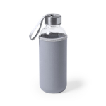 Gourde en verre personnalisée avec étui 420 ml Crystal Colorful première vue