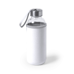 Gourde en verre personnalisée avec étui 420 ml Crystal Colorful première vue