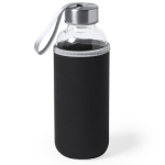 Gourde en verre personnalisée avec étui 420 ml Crystal Colorful