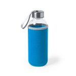 Gourde en verre personnalisée avec étui 420 ml Crystal Colorful première vue
