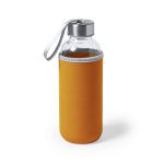Gourde en verre personnalisée avec étui 420 ml Crystal Colorful première vue