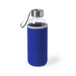Gourde en verre personnalisée avec étui 420 ml Crystal Colorful première vue