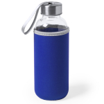 Gourde en verre personnalisée avec étui 420 ml Crystal Colorful