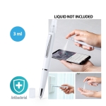 Stylo personnalisable avec spray et stylet encre bleue Droplet troisième vue