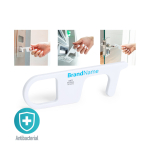 Outil porte-clés hygiénique antibactérien et anti-contact avec logo deuxième vue