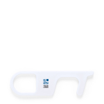 Outil porte-clés hygiénique antibactérien et anti-contact avec logo vue principale
