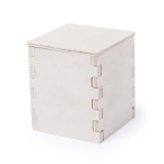 Pots de fleur publicitaires blancs avec graines de menthe Box couleur beige troisième vue