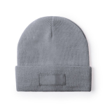 Bonnet publicitaire plusieurs coloris avec étiquette frontale Classic couleur gris clair première vue