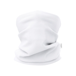 Cache-cou personnalisé antibactérien en polyester élastique couleur blanc première vue
