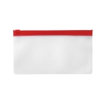 Grand sac pour masque personnalisé avec fermeture zip Large couleur rouge