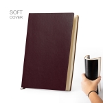 Carnet imprimé en similicuir A5 avec des pages lignées Soft Classic deuxième vue