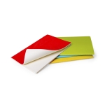 Carnet sérigraphié aux couleurs vives A5 avec pages lisses University couleur jaune deuxième vue