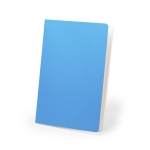 Carnet sérigraphié aux couleurs vives A5 avec pages lisses University couleur bleu ciel première vue