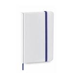 Bloc-notes personnalisable en carton blanc A6 avec pages lisses Custom couleur bleu septième vue