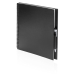 Carnet recyclé de couleur vive avec stylo A4 pages lisses ECOriginal couleur noir