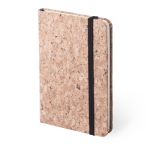 Bloc-notes personnalisé en liège naturel B7 feuilles neutres Plante couleur marron première vue