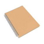 Carnet cartonné en carton recyclé A5 pages lignées GreenGo couleur marron