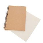 Carnet cartonné en carton recyclé A5 pages lignées GreenGo couleur marron première vue