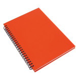 Carnet cartonné en carton recyclé A5 pages lignées GreenGo couleur rouge