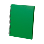 Carnet cartonné en carton recyclé A5 pages lignées GreenGo couleur vert première vue