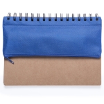 Carnet avec étui et accessoires d'écriture A5 pages lisses Colorcase couleur bleu