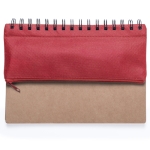 Carnet avec étui et accessoires d'écriture A5 pages lisses Colorcase couleur rouge
