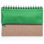 Carnet avec étui et accessoires d'écriture A5 pages lisses Colorcase couleur vert