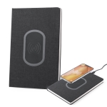 Carnets publicitaires avec chargeur A5  pages lignées Battery Charger couleur noir septième vue