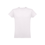 T-shirts publicitaires économiques en coton cardé 150 g/m² THC Luanda couleur rose pastel première vue