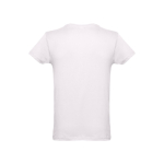 T-shirts publicitaires économiques en coton cardé 150 g/m² THC Luanda couleur rose pastel deuxième vue
