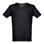 T-shirt unisexe personnalisé pas cher en coton 150 g/m² THC Athens couleur noir