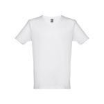 T-shirt unisexe personnalisé pas cher en coton 150 g/m² THC Athens couleur blanc première vue