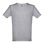 T-shirt unisexe personnalisé pas cher en coton 150 g/m² THC Athens couleur gris chiné première vue