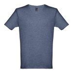 T-shirt unisexe personnalisé pas cher en coton 150 g/m² THC Athens couleur bleu chiné
