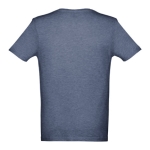 T-shirt unisexe personnalisé pas cher en coton 150 g/m² THC Athens couleur bleu chiné