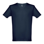 T-shirt unisexe personnalisé pas cher en coton 150 g/m² THC Athens couleur bleu foncé première vue